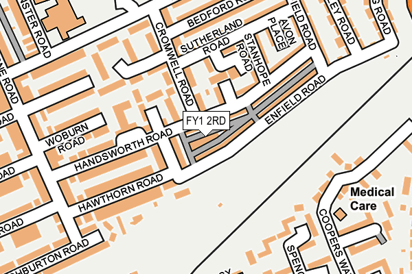 FY1 2RD map - OS OpenMap – Local (Ordnance Survey)