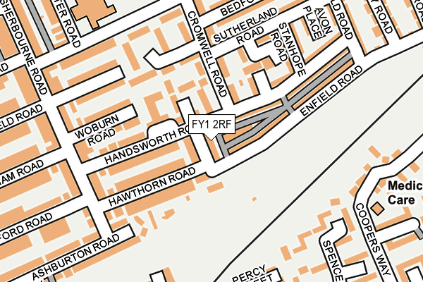 FY1 2RF map - OS OpenMap – Local (Ordnance Survey)