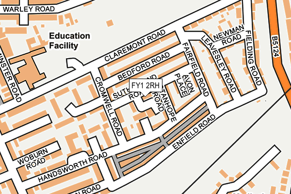 FY1 2RH map - OS OpenMap – Local (Ordnance Survey)