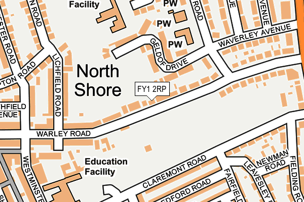 FY1 2RP map - OS OpenMap – Local (Ordnance Survey)