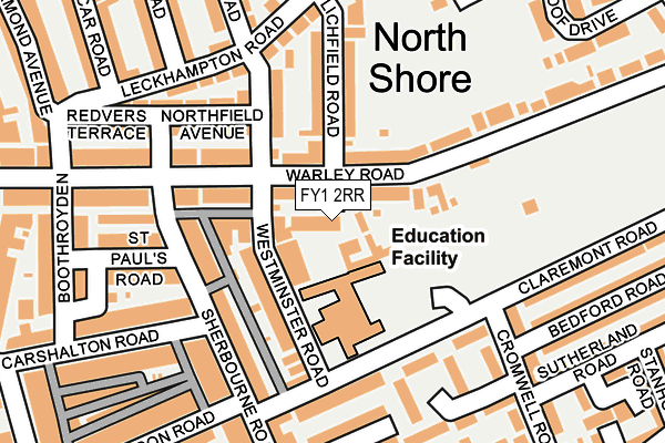 FY1 2RR map - OS OpenMap – Local (Ordnance Survey)