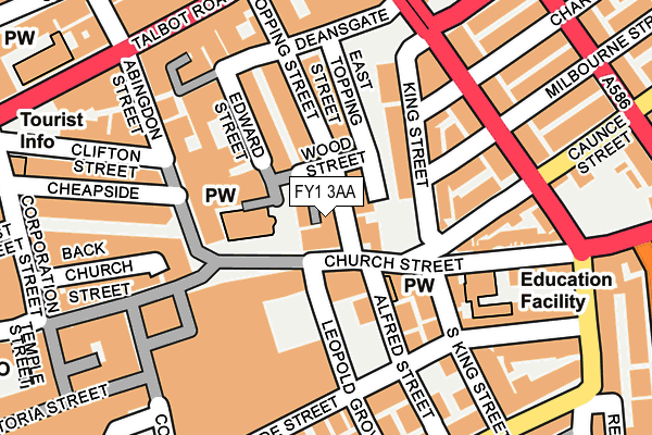 FY1 3AA map - OS OpenMap – Local (Ordnance Survey)