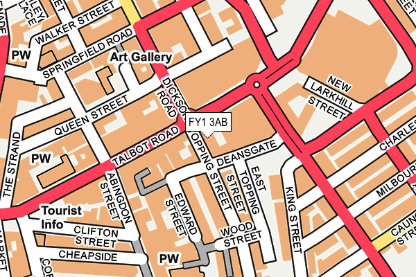 FY1 3AB map - OS OpenMap – Local (Ordnance Survey)