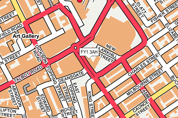 FY1 3AH map - OS OpenMap – Local (Ordnance Survey)