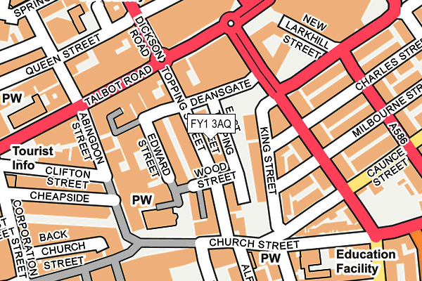 FY1 3AQ map - OS OpenMap – Local (Ordnance Survey)