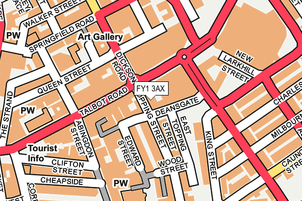 FY1 3AX map - OS OpenMap – Local (Ordnance Survey)