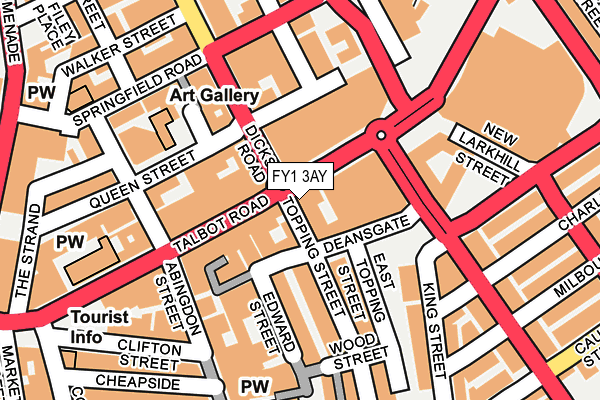 FY1 3AY map - OS OpenMap – Local (Ordnance Survey)