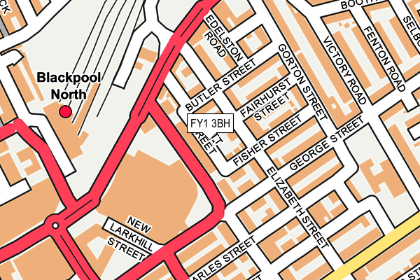 FY1 3BH map - OS OpenMap – Local (Ordnance Survey)