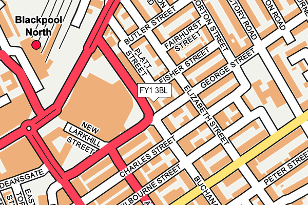 FY1 3BL map - OS OpenMap – Local (Ordnance Survey)