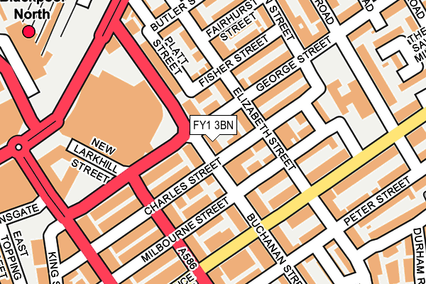 FY1 3BN map - OS OpenMap – Local (Ordnance Survey)