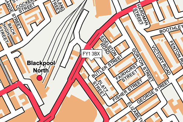 FY1 3BX map - OS OpenMap – Local (Ordnance Survey)