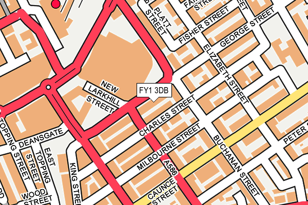 FY1 3DB map - OS OpenMap – Local (Ordnance Survey)