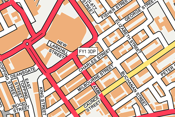 FY1 3DP map - OS OpenMap – Local (Ordnance Survey)