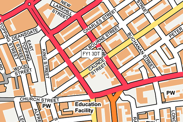 FY1 3DT map - OS OpenMap – Local (Ordnance Survey)