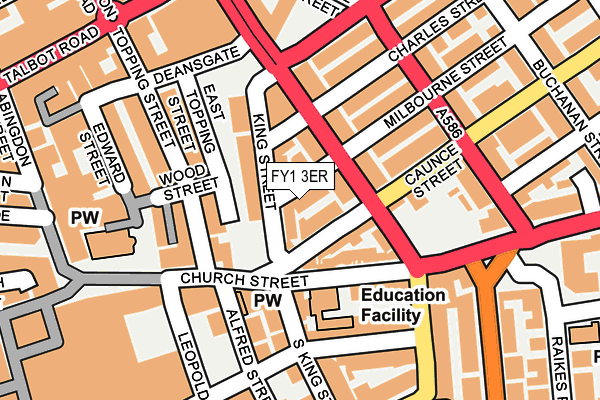 FY1 3ER map - OS OpenMap – Local (Ordnance Survey)