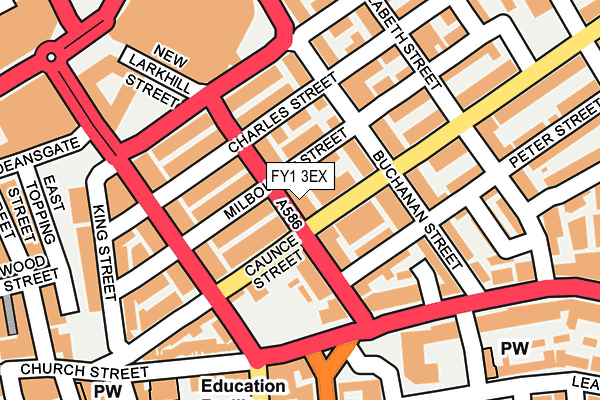 FY1 3EX map - OS OpenMap – Local (Ordnance Survey)