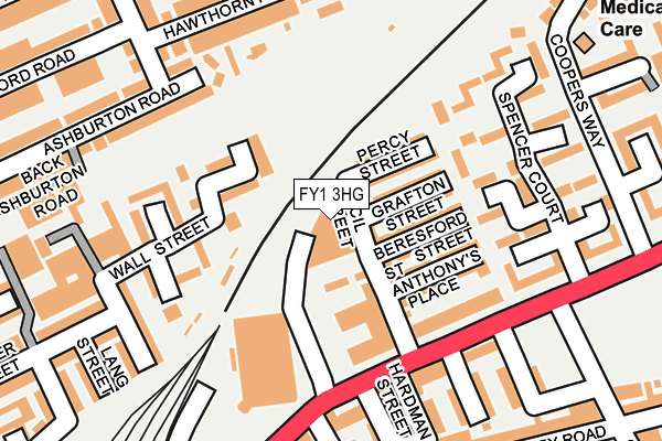 FY1 3HG map - OS OpenMap – Local (Ordnance Survey)