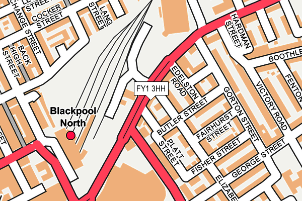 FY1 3HH map - OS OpenMap – Local (Ordnance Survey)