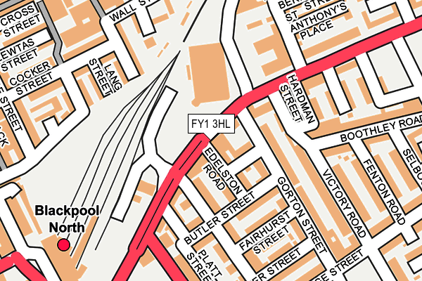 FY1 3HL map - OS OpenMap – Local (Ordnance Survey)
