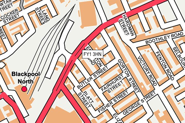 FY1 3HN map - OS OpenMap – Local (Ordnance Survey)