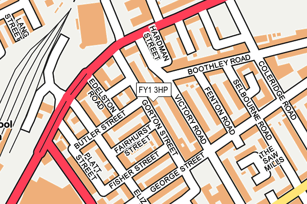 FY1 3HP map - OS OpenMap – Local (Ordnance Survey)