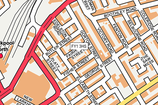 FY1 3HS map - OS OpenMap – Local (Ordnance Survey)