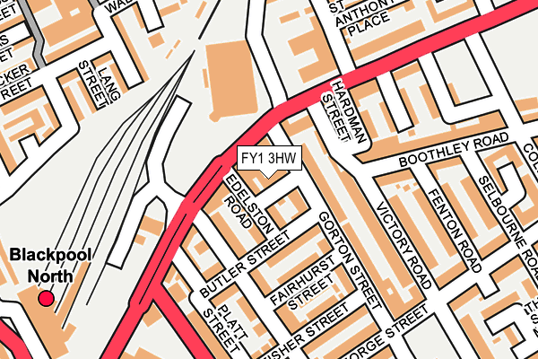 FY1 3HW map - OS OpenMap – Local (Ordnance Survey)