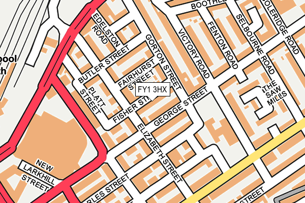FY1 3HX map - OS OpenMap – Local (Ordnance Survey)
