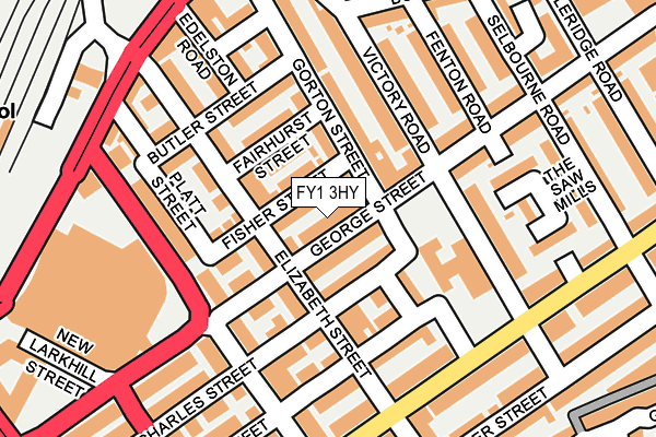 FY1 3HY map - OS OpenMap – Local (Ordnance Survey)