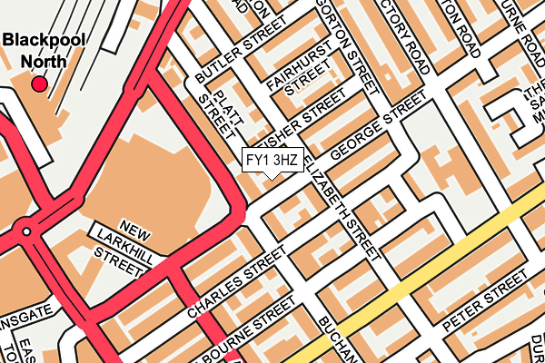 FY1 3HZ map - OS OpenMap – Local (Ordnance Survey)