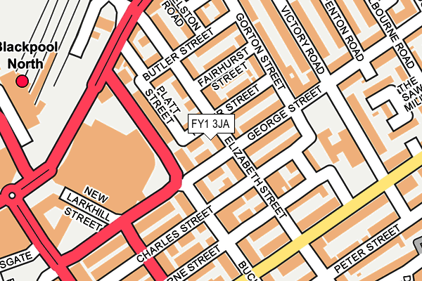 FY1 3JA map - OS OpenMap – Local (Ordnance Survey)