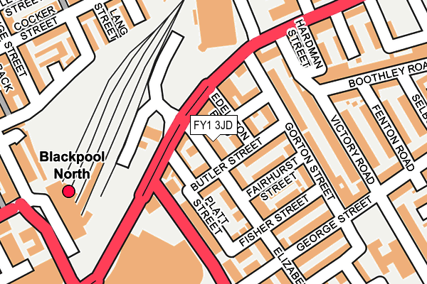 FY1 3JD map - OS OpenMap – Local (Ordnance Survey)