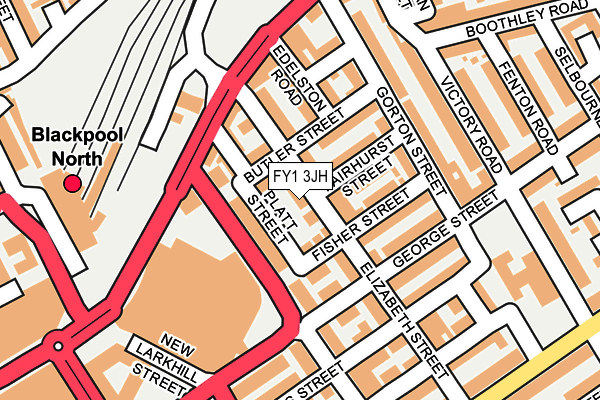 FY1 3JH map - OS OpenMap – Local (Ordnance Survey)