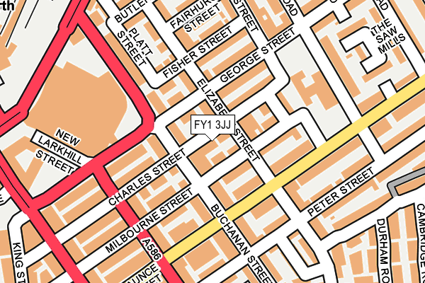 FY1 3JJ map - OS OpenMap – Local (Ordnance Survey)