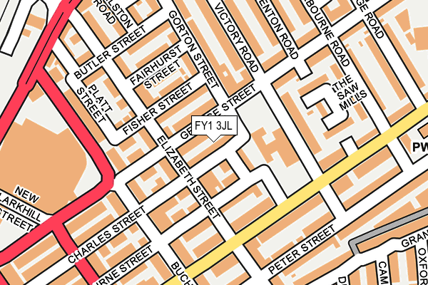 FY1 3JL map - OS OpenMap – Local (Ordnance Survey)