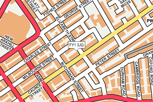 FY1 3JQ map - OS OpenMap – Local (Ordnance Survey)