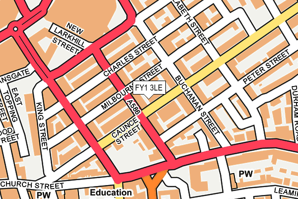 FY1 3LE map - OS OpenMap – Local (Ordnance Survey)