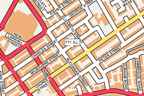 FY1 3LL map - OS OpenMap – Local (Ordnance Survey)