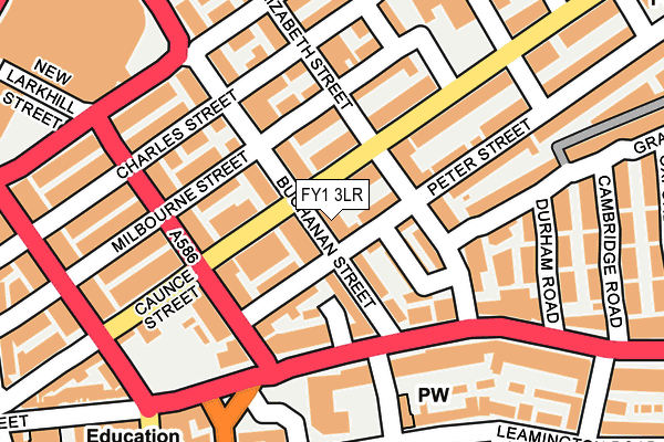 FY1 3LR map - OS OpenMap – Local (Ordnance Survey)