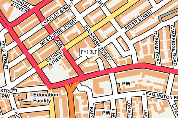 FY1 3LT map - OS OpenMap – Local (Ordnance Survey)