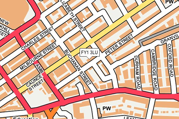 FY1 3LU map - OS OpenMap – Local (Ordnance Survey)