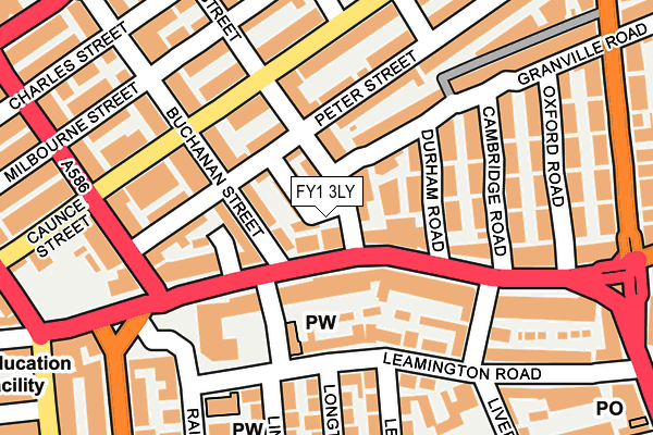 FY1 3LY map - OS OpenMap – Local (Ordnance Survey)