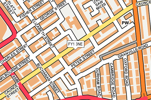 FY1 3NE map - OS OpenMap – Local (Ordnance Survey)