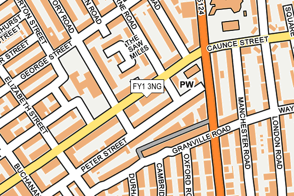 FY1 3NG map - OS OpenMap – Local (Ordnance Survey)