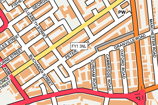 FY1 3NL map - OS OpenMap – Local (Ordnance Survey)