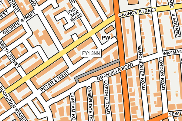 FY1 3NN map - OS OpenMap – Local (Ordnance Survey)