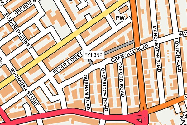 FY1 3NP map - OS OpenMap – Local (Ordnance Survey)