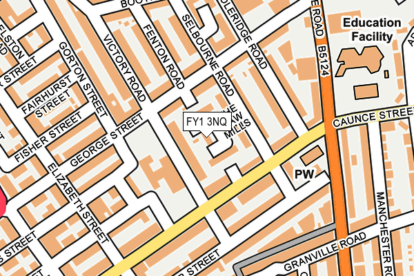 FY1 3NQ map - OS OpenMap – Local (Ordnance Survey)