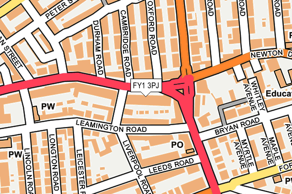 Map of ST. JOHNS MEWS (BLACKPOOL) LIMITED at local scale