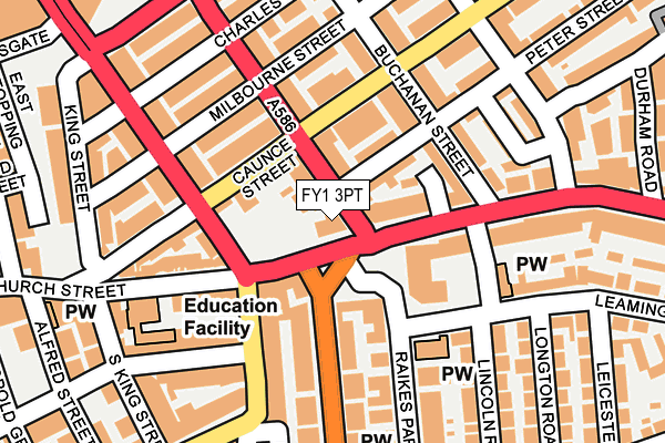 FY1 3PT map - OS OpenMap – Local (Ordnance Survey)